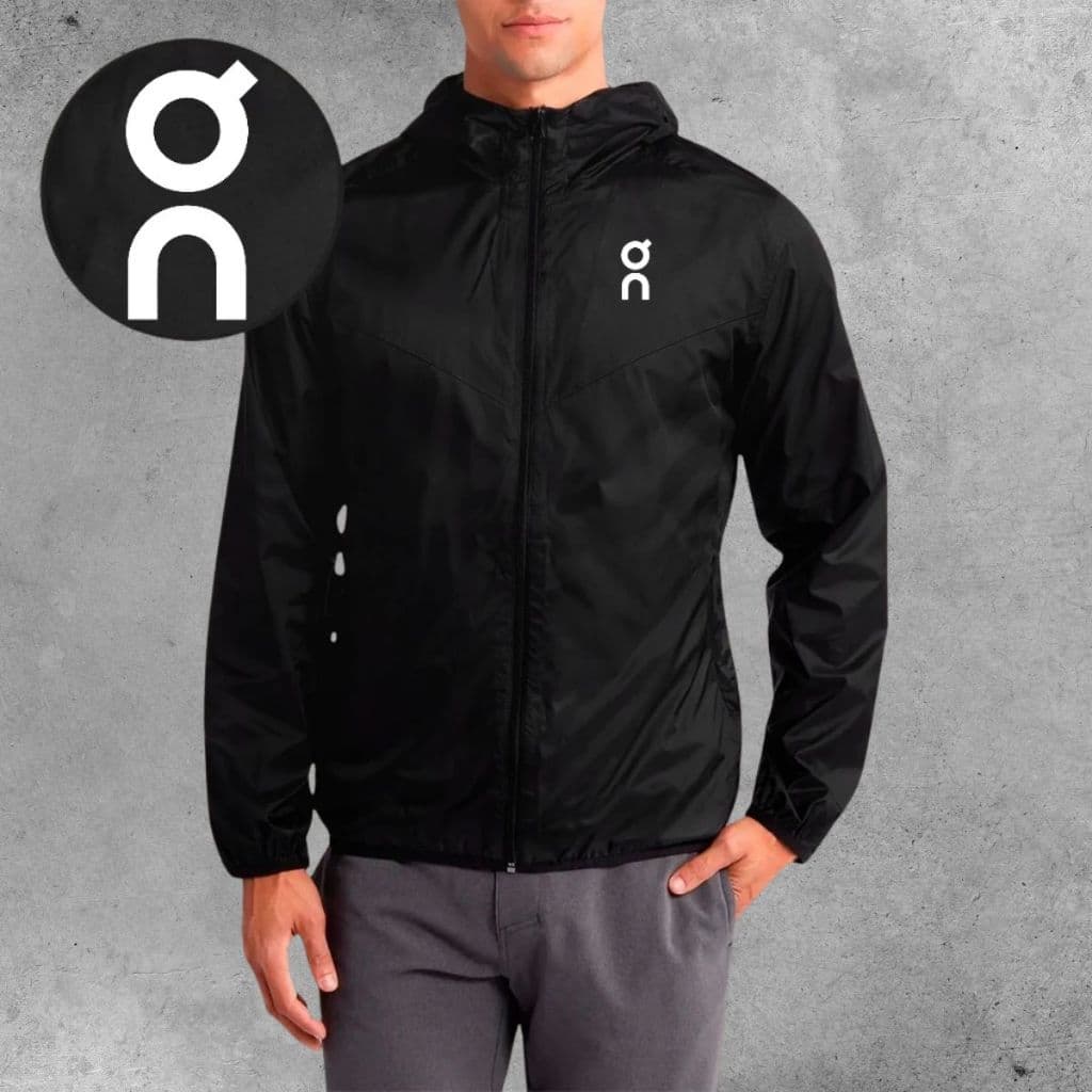 Jaqueta Corta Vento Masculina - ON - Com Capuz Zíper Bolsos Corrida Academia Esportes