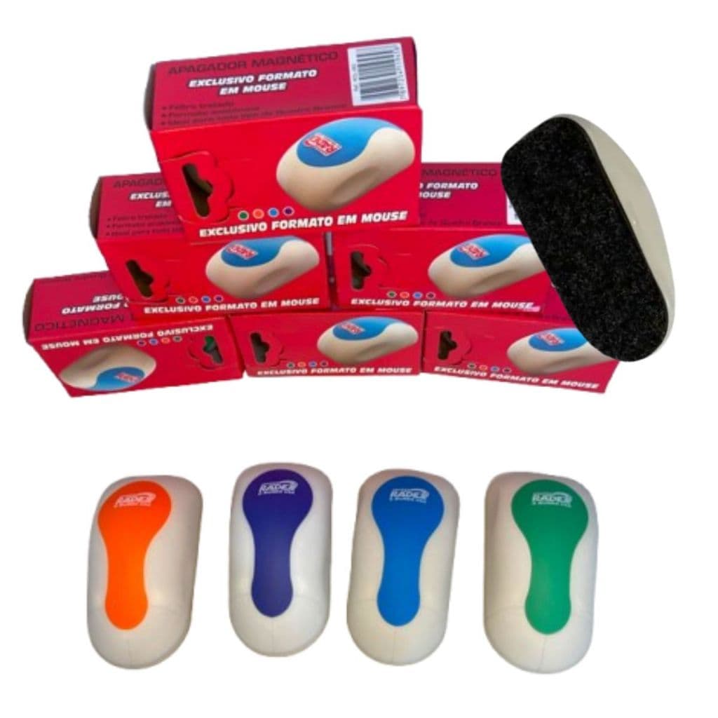 Apagador Magnético Radex - Formato em Mouse - Tipo Pilot