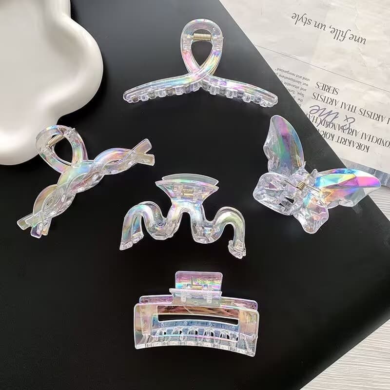 Hairpin Grab Clipe INS Mulheres Sereia Transparente Aperto Coréia Acessórios Para Moda