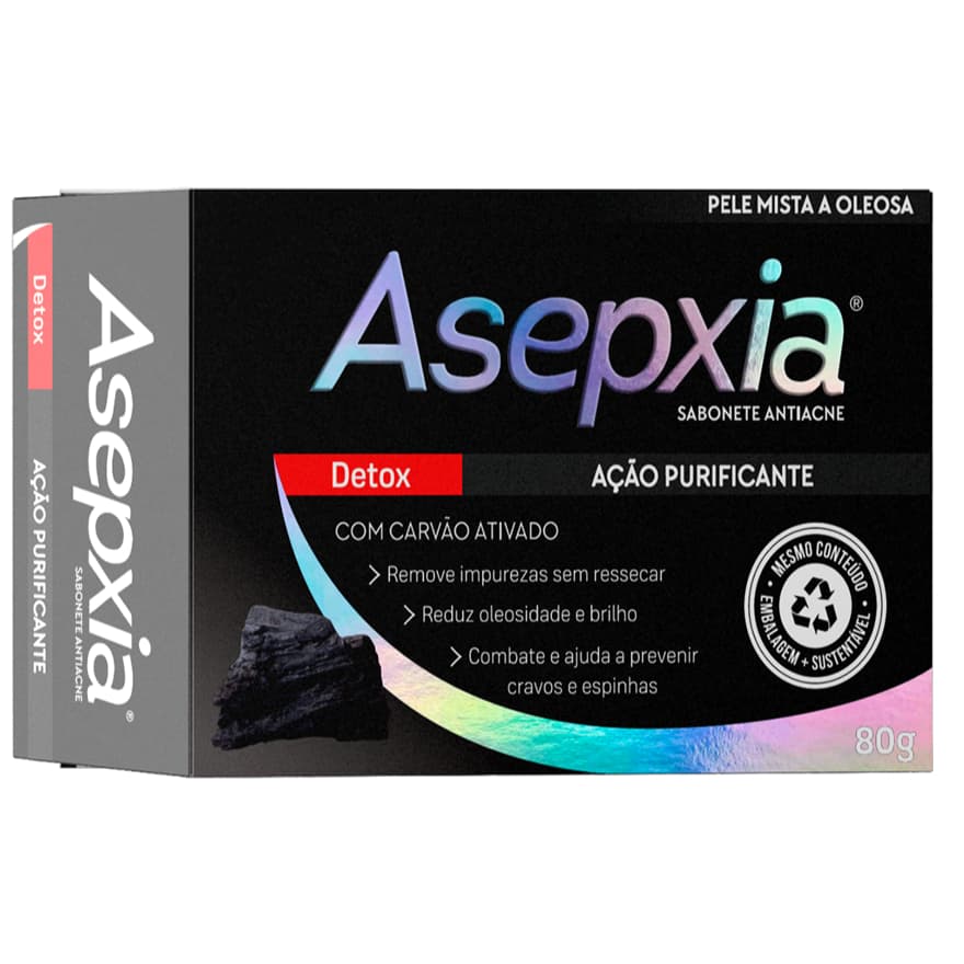 Sabonete Facial Asepxia Detox 80g