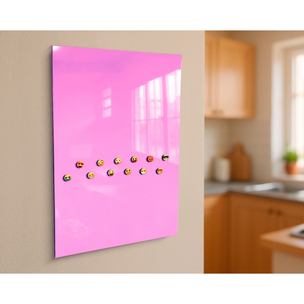 Painel de Fotos 50x80cm Mural Magnético Quadro Metal + 12 imãs - Quadro Mural de Fotos + Caneta