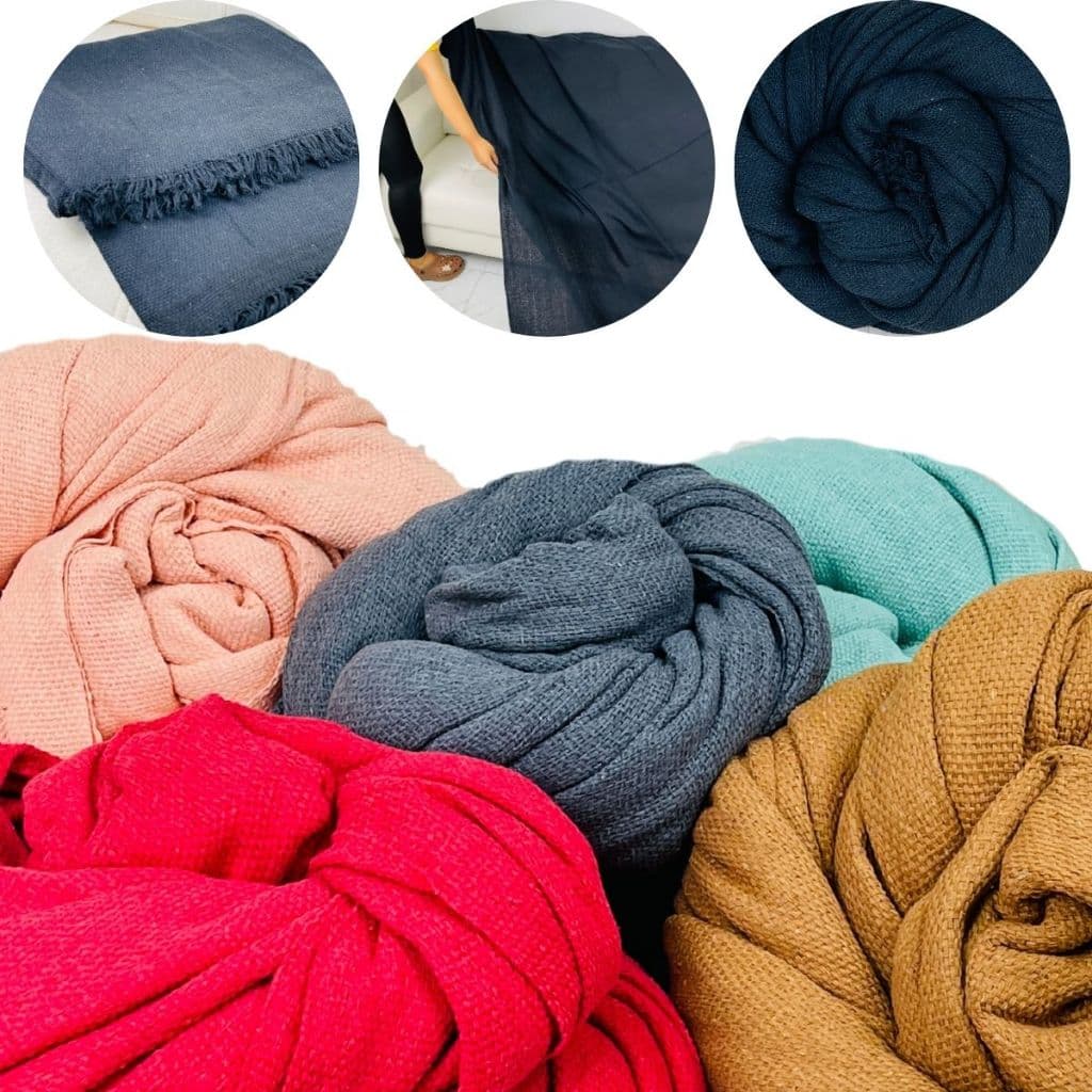 Manta 4,00M x 1,80M Sofá Casal King Algodão Protetora Decorativa Colcha Coberta Premium