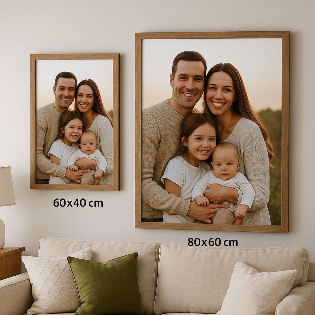 Quadro Personalizado Exclusivo com Sua Foto | Perfeito para Presente e Decoração 60X40 OU 80X60