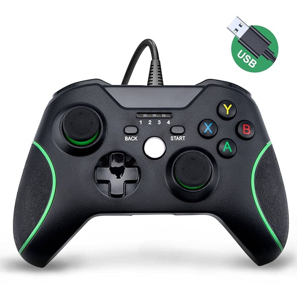 Controle Gamer Para Xbox One USB Computador Controle Compatível Xbox One Series Com Fio Top