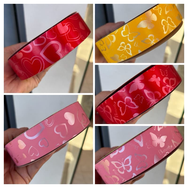 Fita Plástica Para Laços Decorada/Estampada Rizzo 32mmX100m