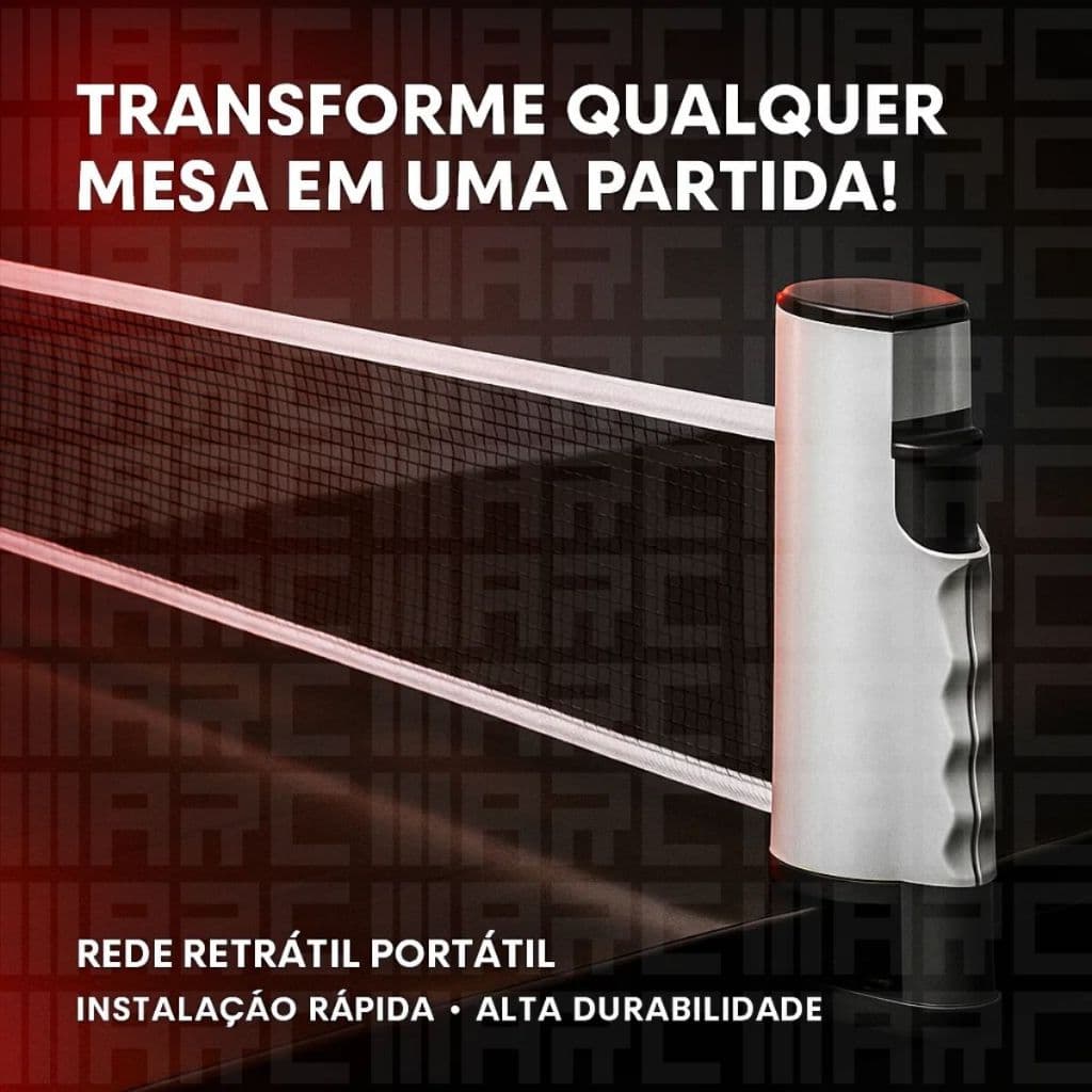 Rede Retratil Portatil Para Tenis De Mesa Ajustavel Ideal Para Ping Pong Em Qualquer Mesa