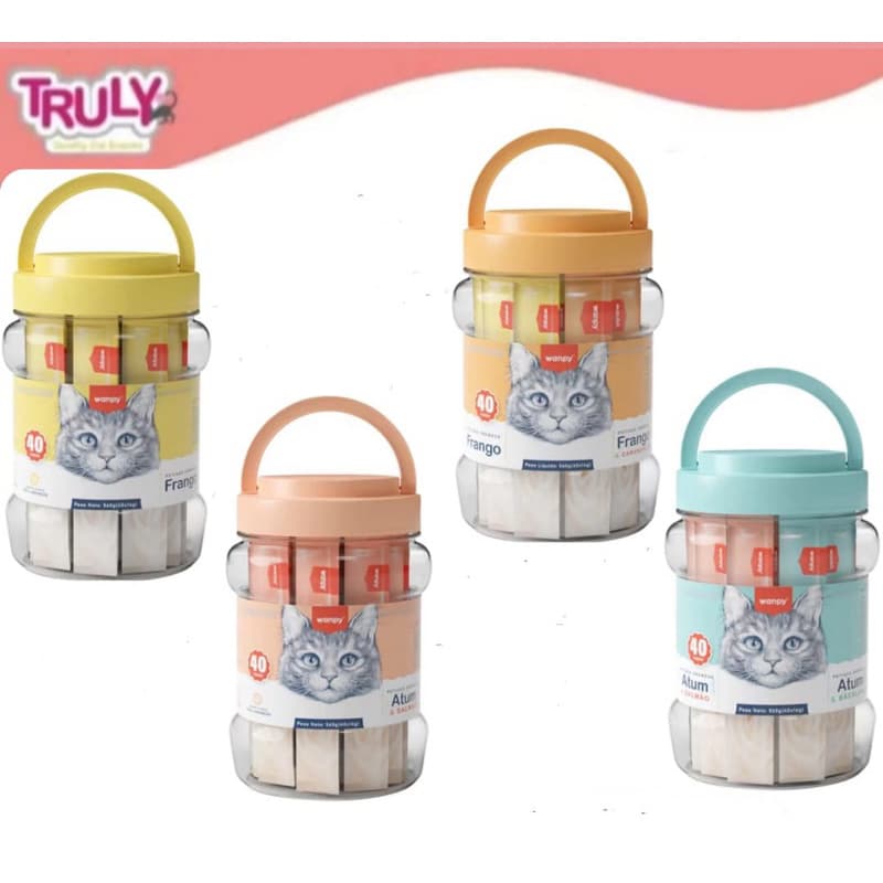 Petisco Para Gato CREAM SORTIDOS CHURU 40 Unidades