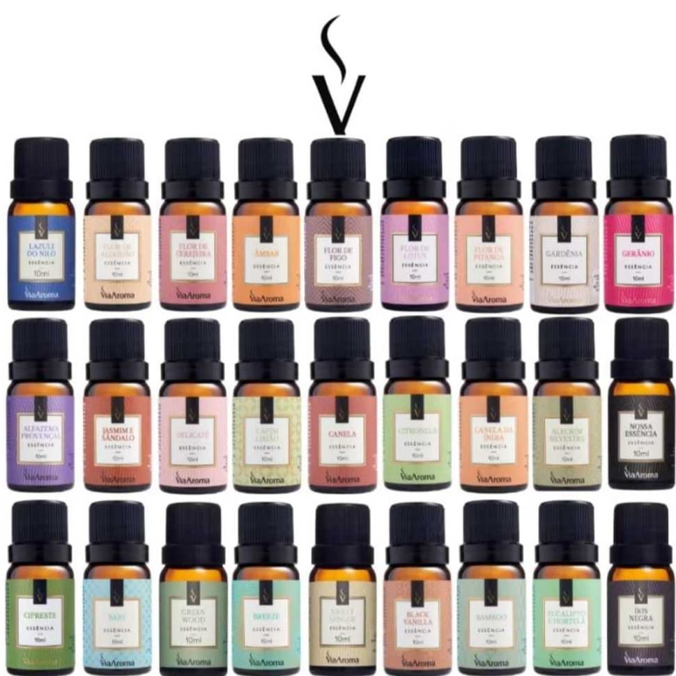 ESSÊNCIA VIA AROMA PARA AROMATIZADOR - DIFUSOR ELÉTRICO DE AMBIENTES 10 ML - LINHA CLÁSSICA.