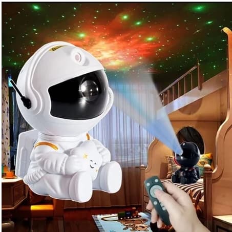 Mini Projetor De Luz Noturna Estrela De Astronauta Decoração Para Galáxia Luz De a Girado Céu Estrelada-LEGAL