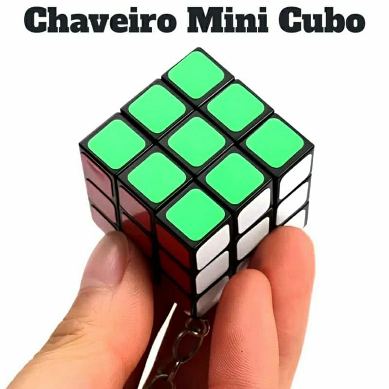 Chaveiro Mini Cubo Mágico 3x3x3 Chaveirinho 3 cm Lembrancinha