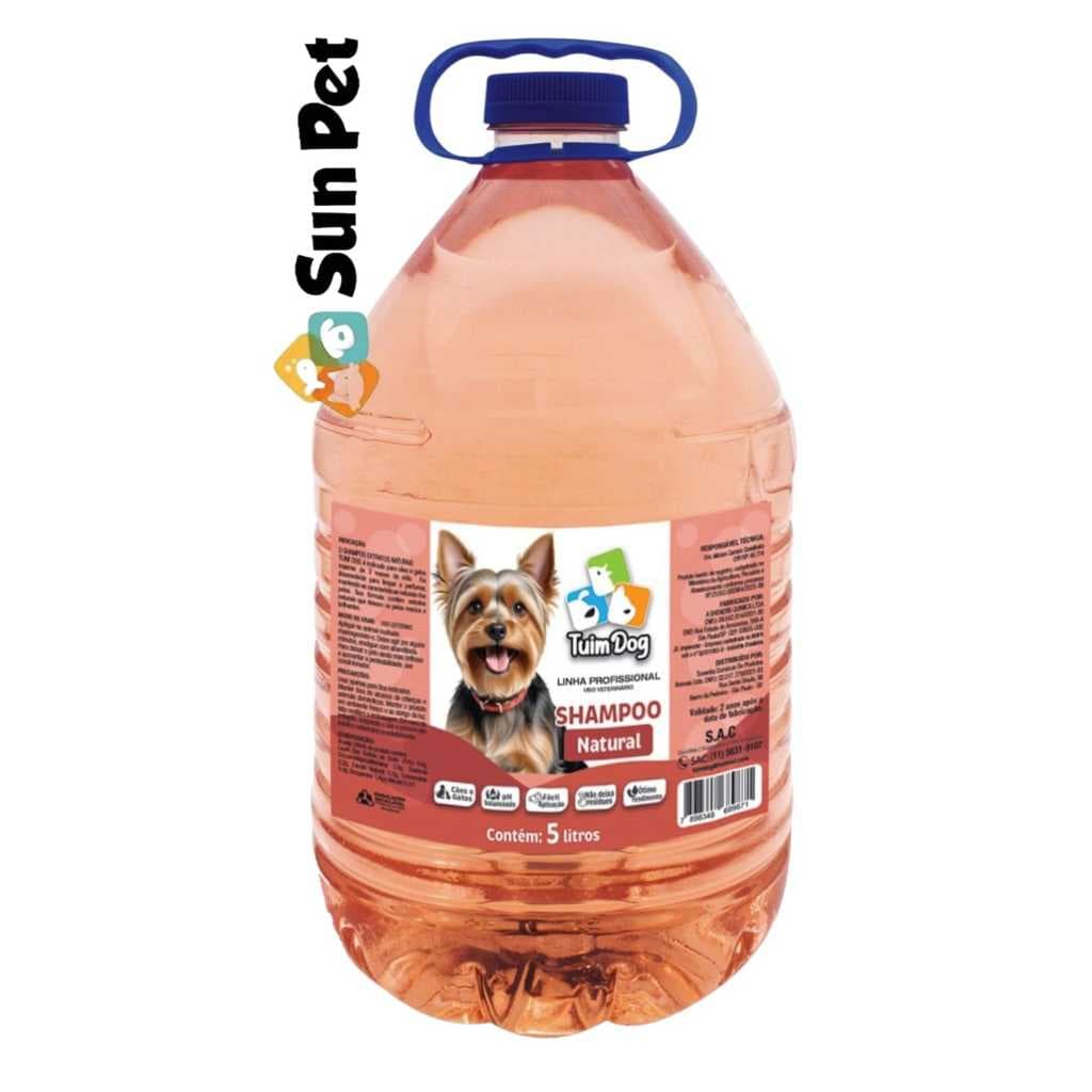Shampoo Pet Cães e Gatos Natural 5 Litros TuimDog Cães e Gatos Banho e Tosa