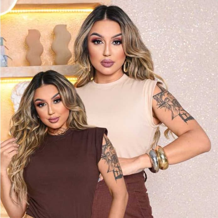 kit 2  Blusas Femininas Básica Muscle Tee Minimalista T shirts feminina 100% Algodao Camiseta Luxo