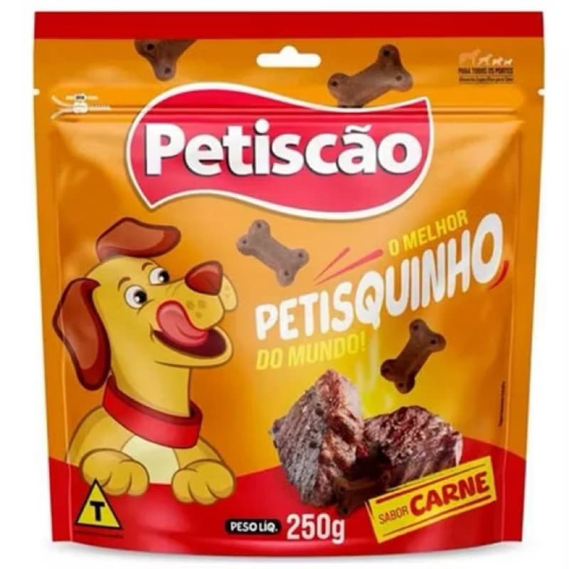 Petisquinho Bifinhos Mastigáveis da Petiscao Sabor Carne 500g