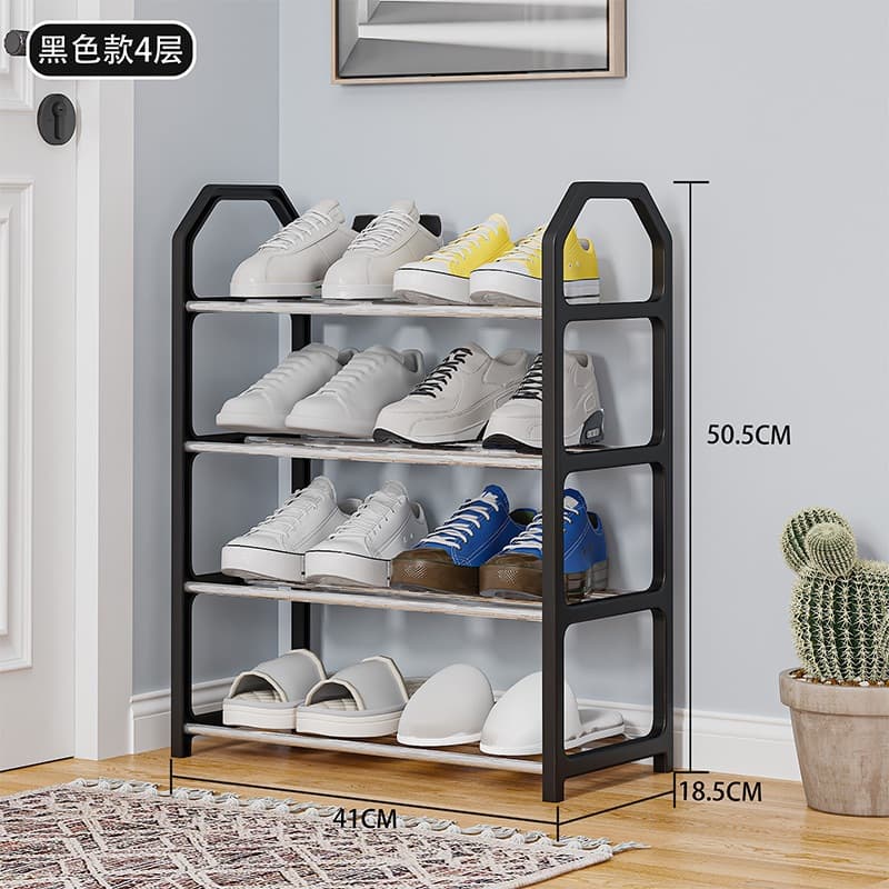 Sapateira 4 /5 Andares Desmontável Organizador Multiuso Estrutura Metálica e Plástica