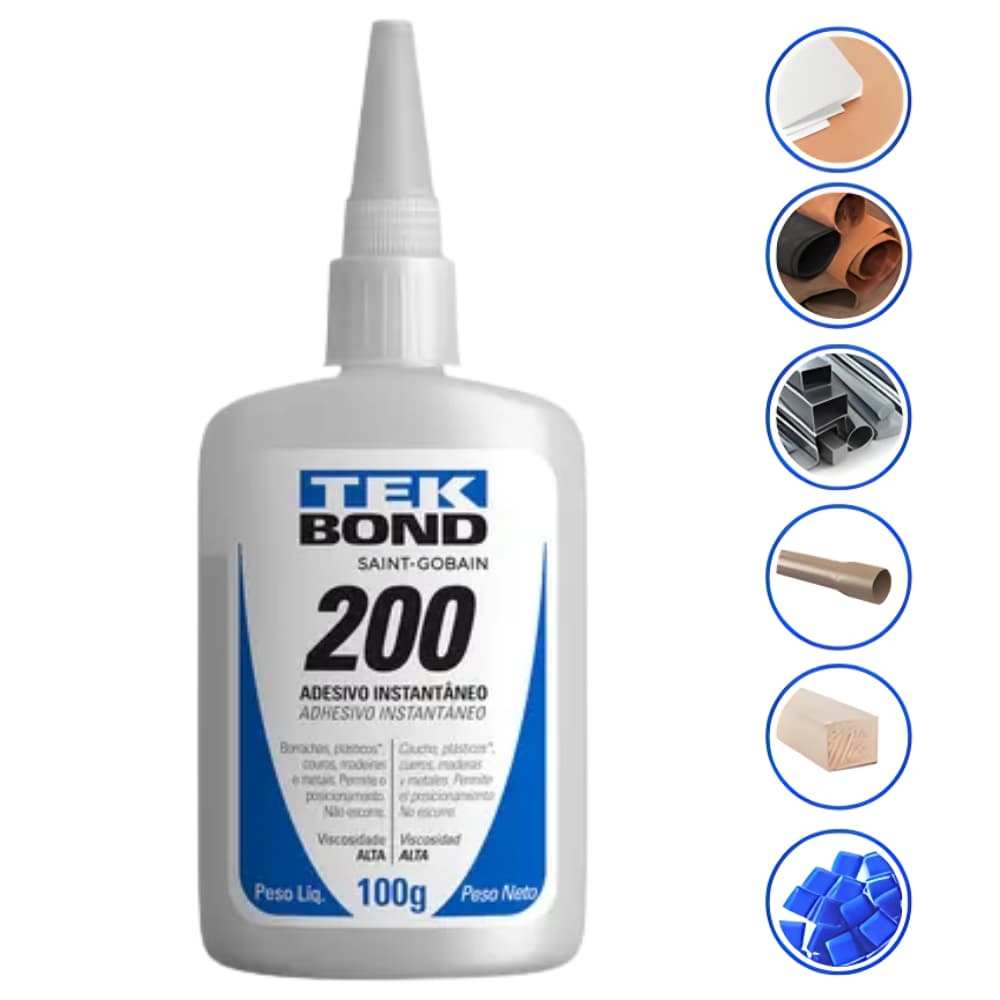 COLA TEK BOND 200 ADESIVO INSTANTANEO 100G