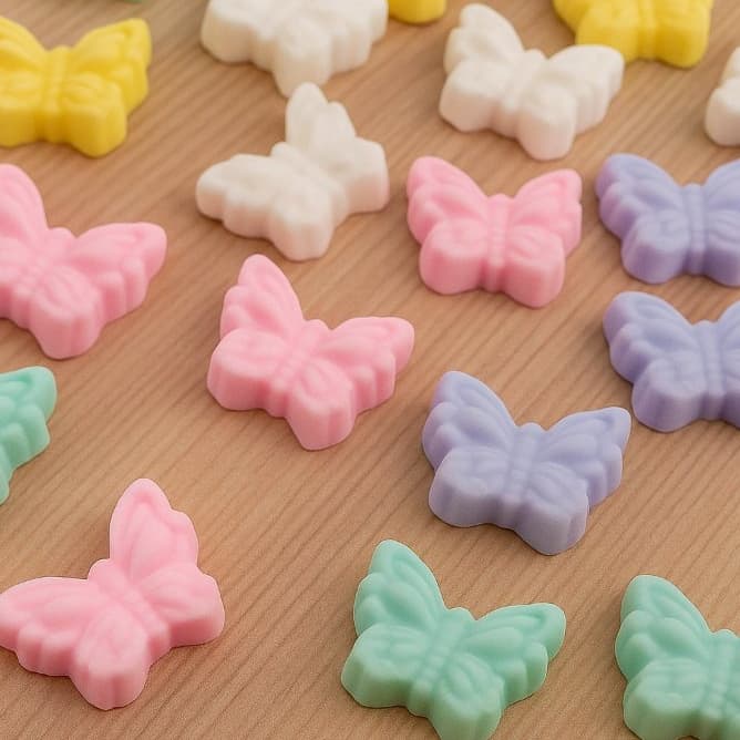 25 Mini Borboletas Mundo das fadas Sabonetes Perfumados Lembrancinhas chá de bebe e aniversários