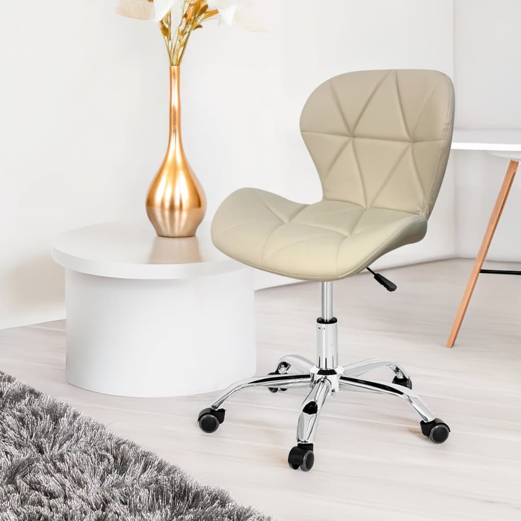 Cadeira Office Eiffel Slim Base Giratória Nude