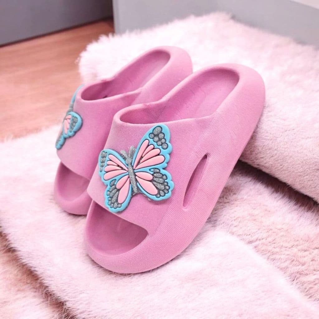 Chinelo Nuvem Infantil Menina Babuche Papete Feminino Macio Leve Solami