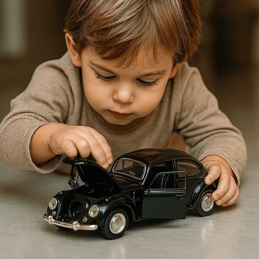 Carrinho De Ferro Fusca Clássico 1/32 Miniatura Coleção Branco Colecionável