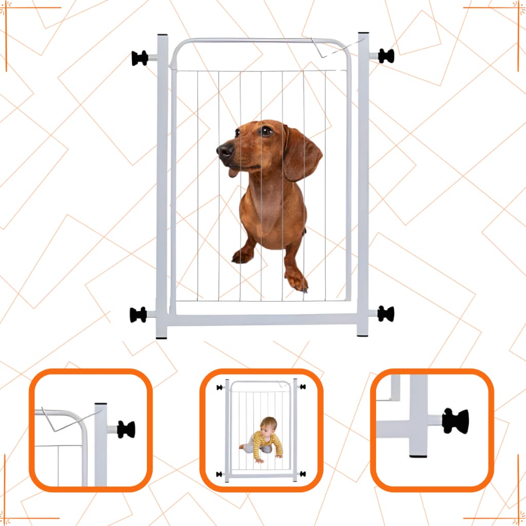 Portão Grade Reforçada Animais Porte Grande e Pequeno Criança Segurança Casa