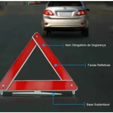 Triangulo de Segurança P/ Carro e Utilitários