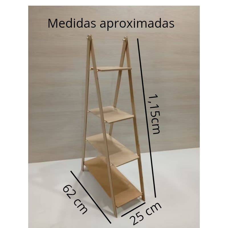 escada MDF para decoração de festas escadinha para lembrancinhas de aniversário