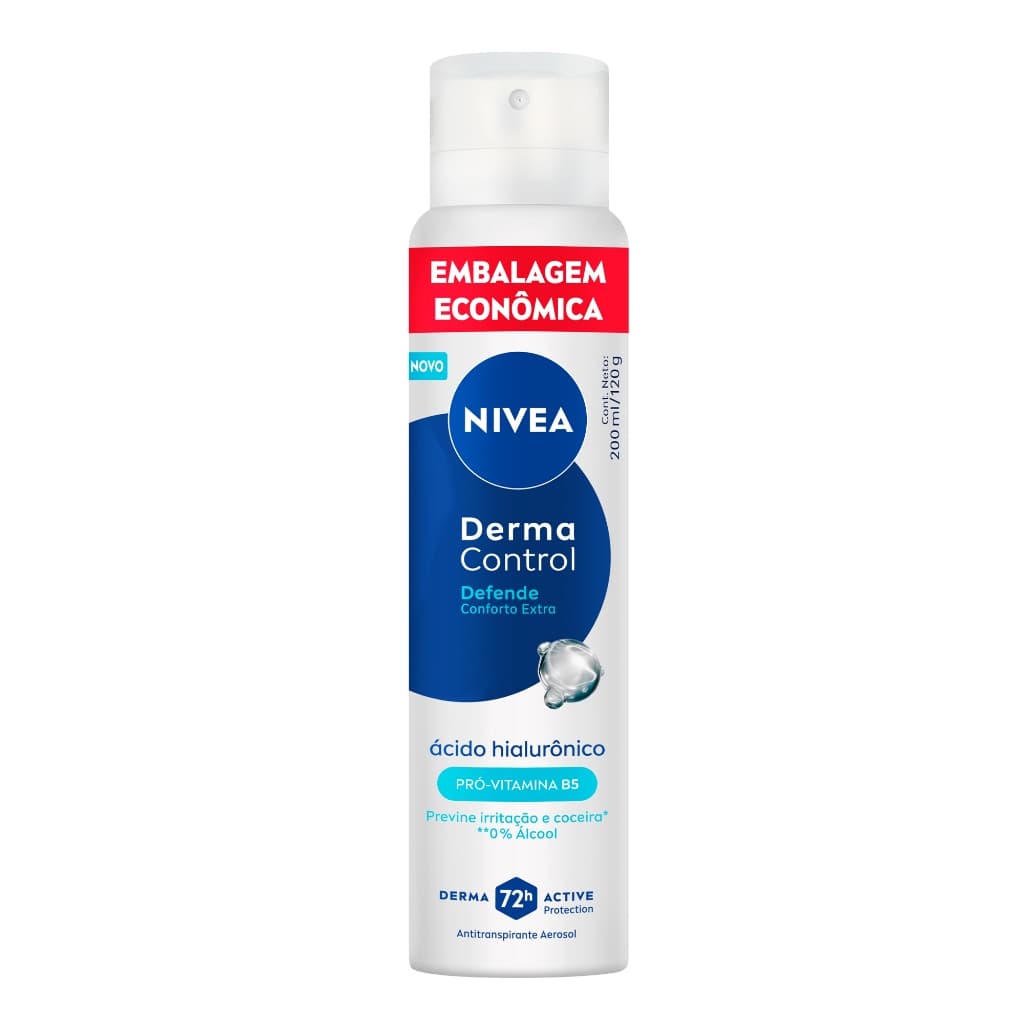 NIVEA Desodorante Aerossol Derma Control Defende 200ml BBB 26