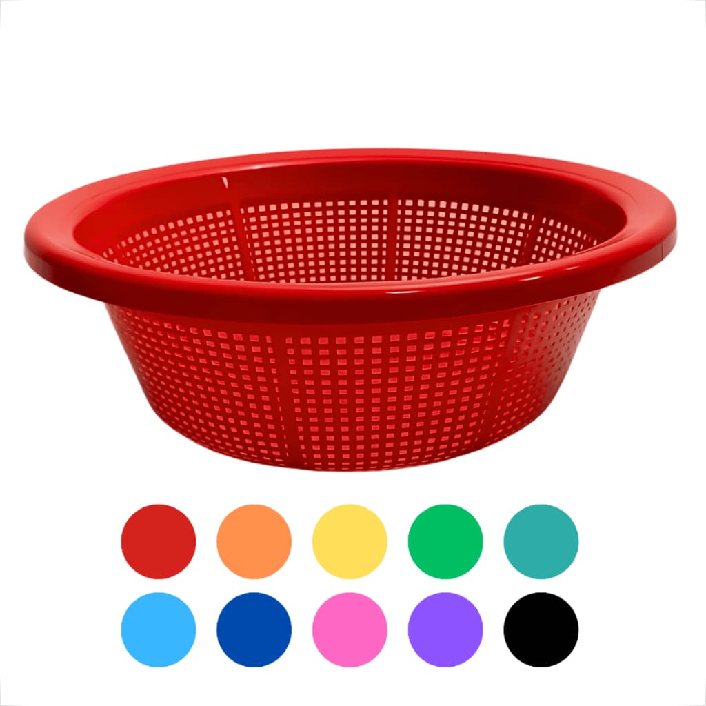 Escorredor Plastico Lava Tudo Resistente  Diversas Cores Ideal para Massas Legumes Frutas