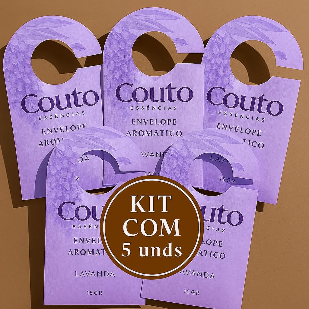 kit 5 Sachês Perfumados Aromático 15g  Automóveis Guarda Roupas Gavetas Cômodas Roupeiros