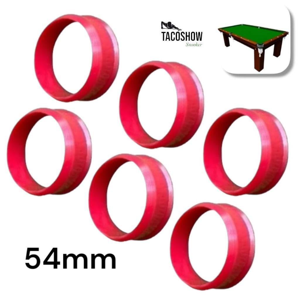 Jogo de Caçapas Plásticas 6 Un para Bolas Passante 54mm ou 50mm Para Mesa de SInuca Bilhar Snooker
