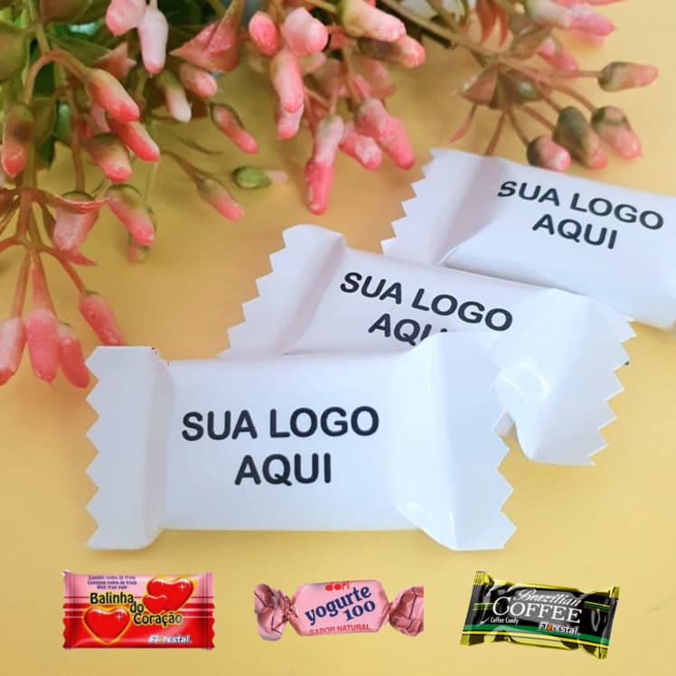 Balas personalizada para mimos para cliente - Tema: Personalizado com Logo