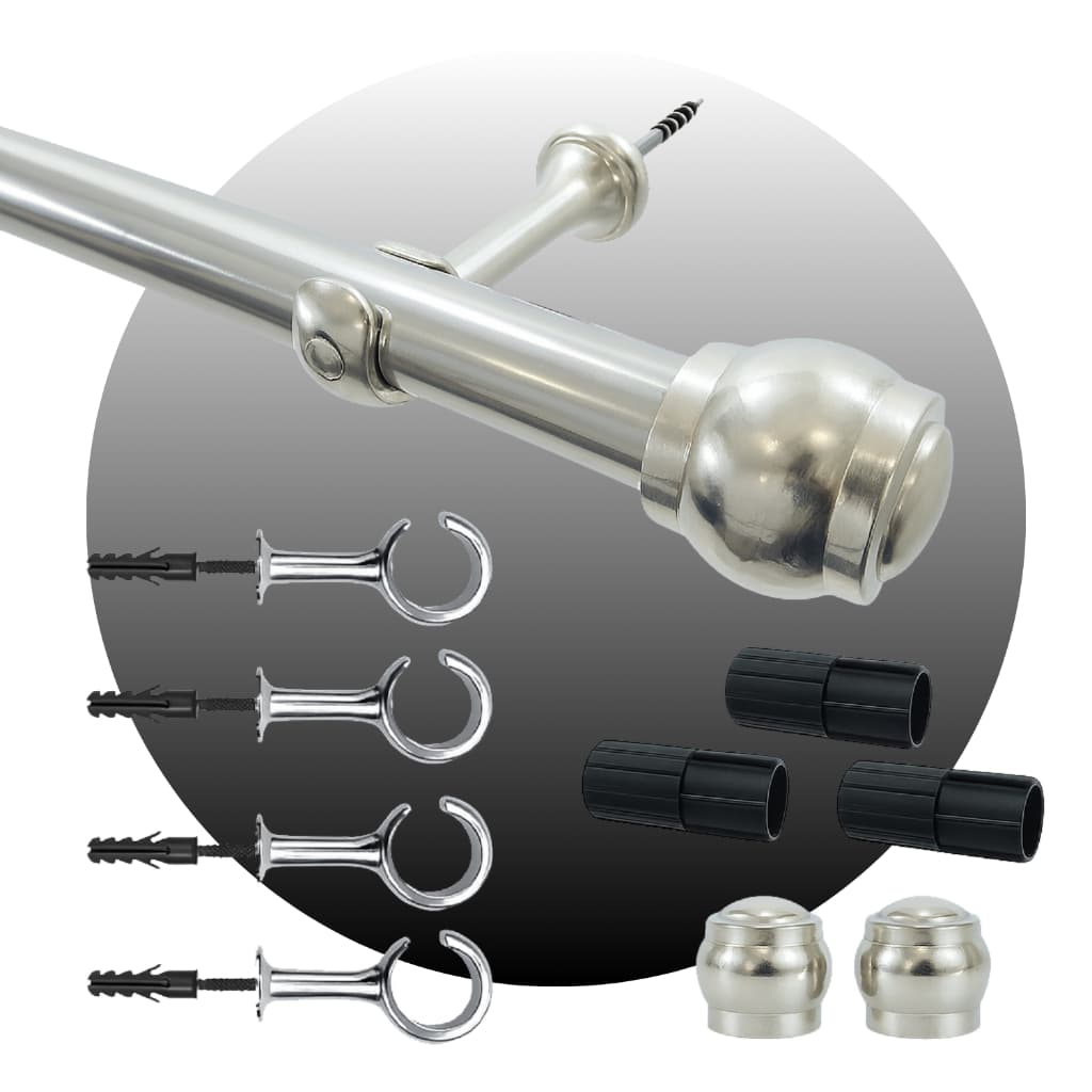 Kit Varão de Cortina 4 metros várias cores 28 mm (Grosso)