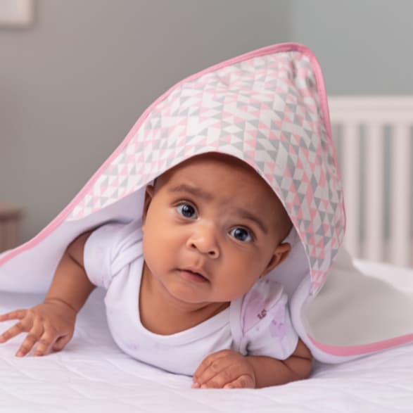 Toalha de Banho Kit 2 Toalhas de Banho com Capuz para Bebê 70x70cm