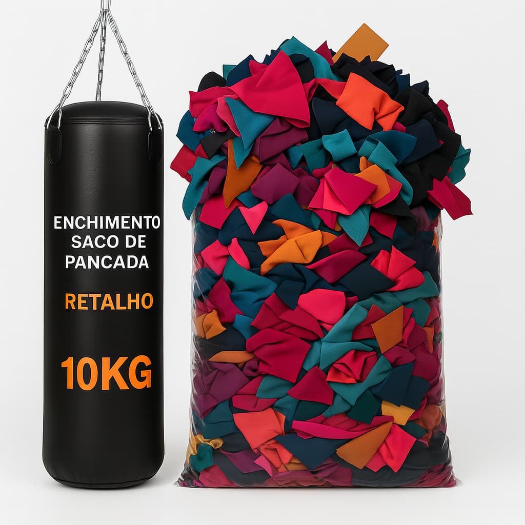 Enchimento Retalho de Tecido Para Saco de Pancadas Estofamento Almofadas Sofá Poltronas