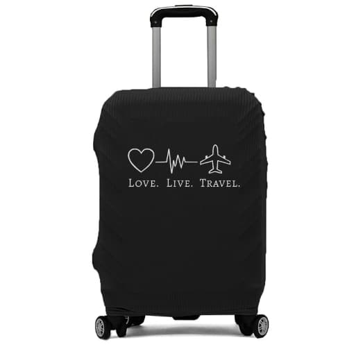 Capa De Mala Protetora Estampada Bagagem De 10kg a 23kg Canelado Premium Cores