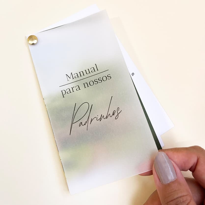 Manual dos Padrinhos de Casamento Capa Vegetal