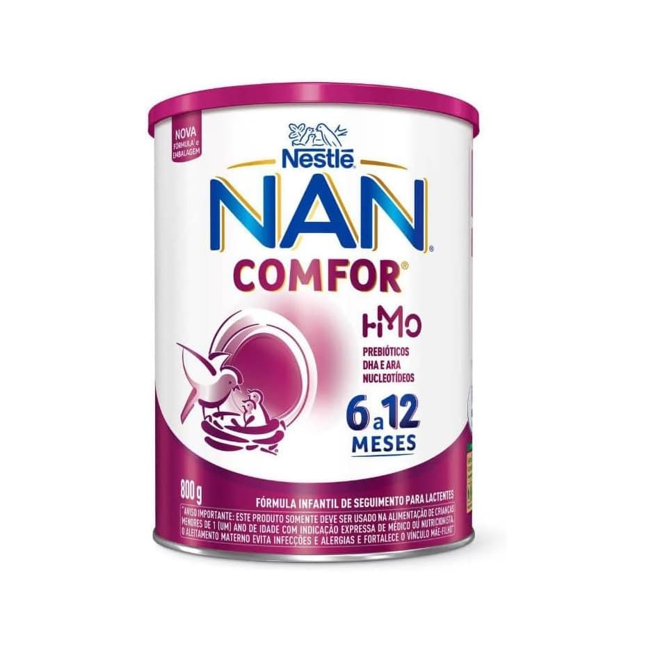 Fórmula Infantil Nestlé NAN Comfor HMO de 6 a 12 meses 800g