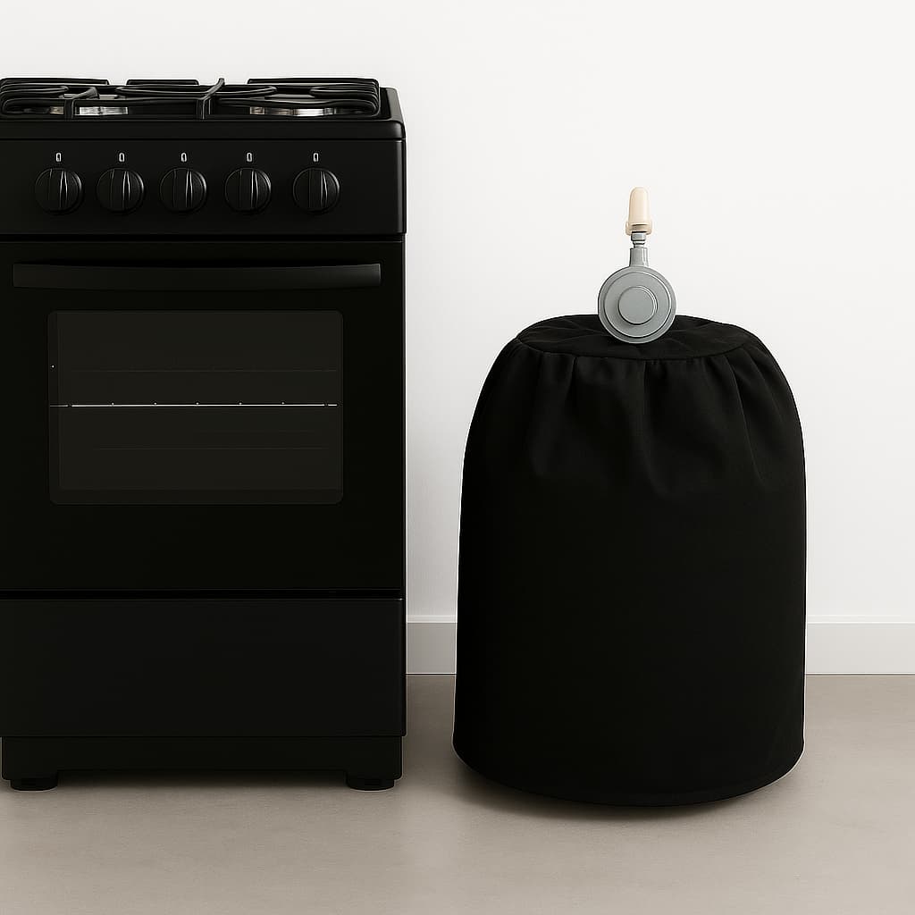Capa Para Botijão de Gás Oxford Resistente  Decorativo Bujão 13kg  Proteção Cozinha