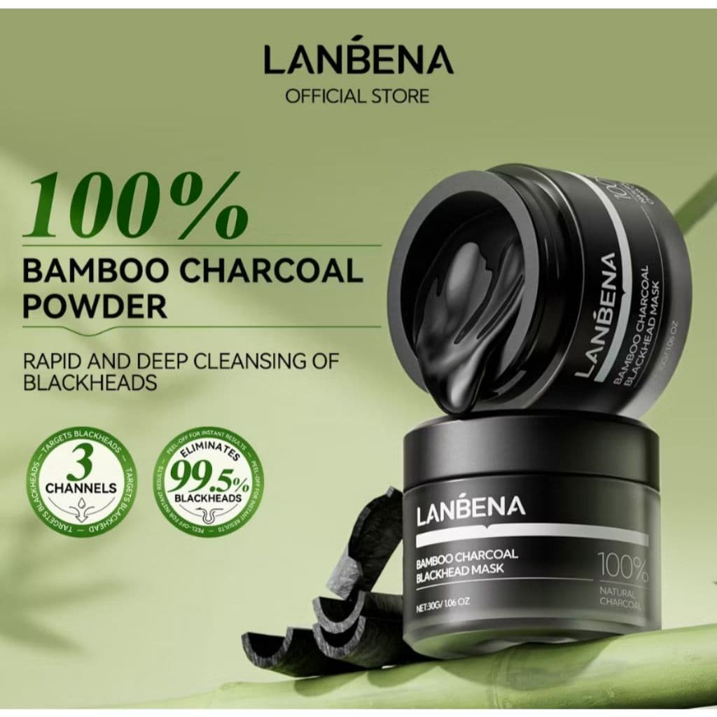 NOVO LANBENA Blackhead Remover Nariz Strips Máscara Pore Strip Black Mask Peeling Facial