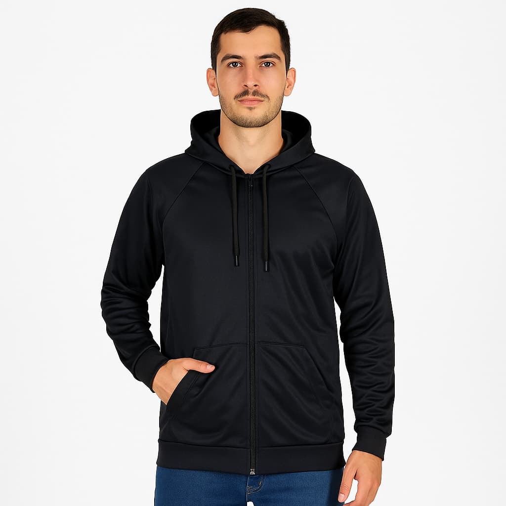 BLUSA DE FRIO MASCULINA CHIMPA FORRADA POR DENTRO REFORÇADO COM BOLSO ZIPER E CORDÃO