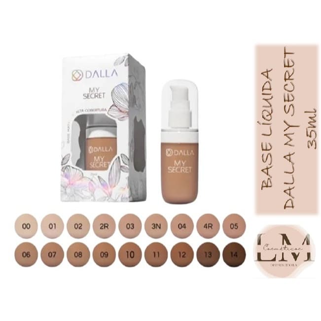 Base Líquida de Alta Cobertura My Secret Dalla 35ml