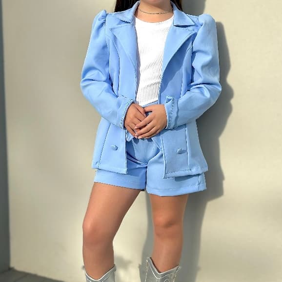 Conjunto De Blezer Femino Infantil