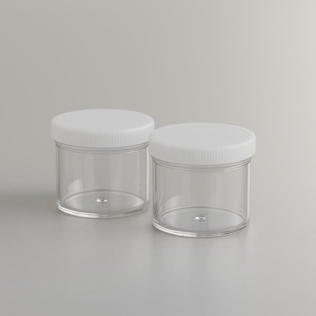 Kit 100 Unidades Pote Glitter Acrílico Tampa Transparente 3g