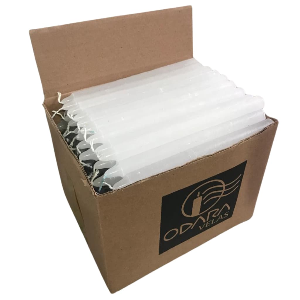 1 Kg Vela Palito Branca 18cm 32 Unidades N9 100% Parafina Religiosa Iluminação