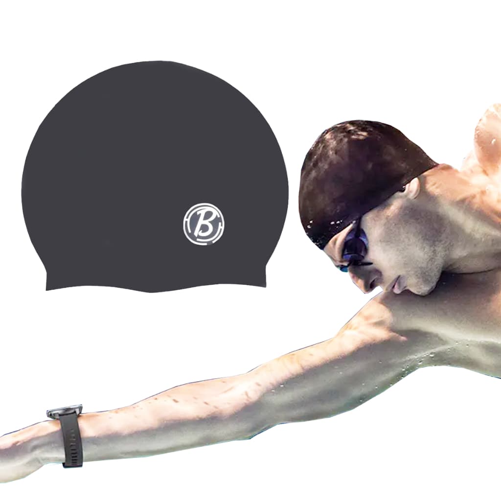 Touca De Natação Silicone Hidro Impermeável Não Molha Cabelo