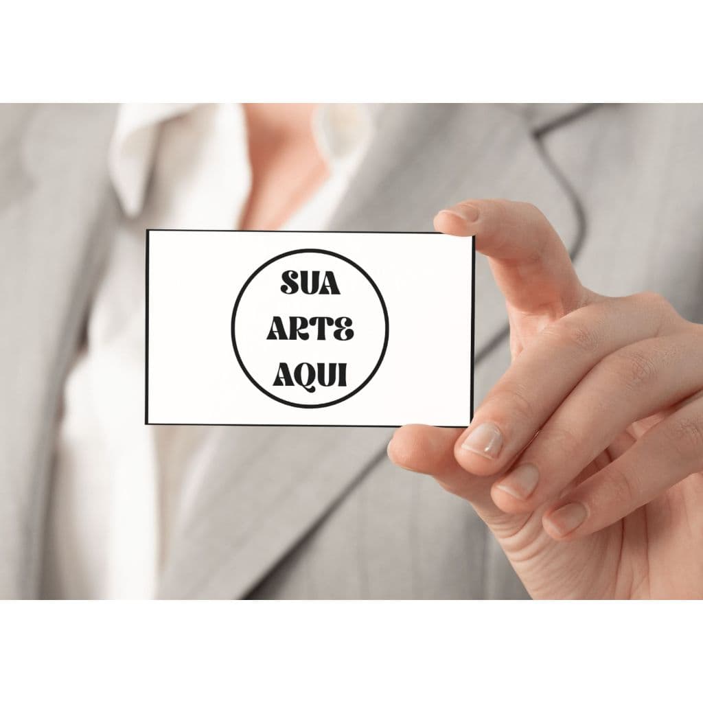 Cartão de Visita Apenas Frente ou Frente e Verso / Com sua Arte ou Criamos uma