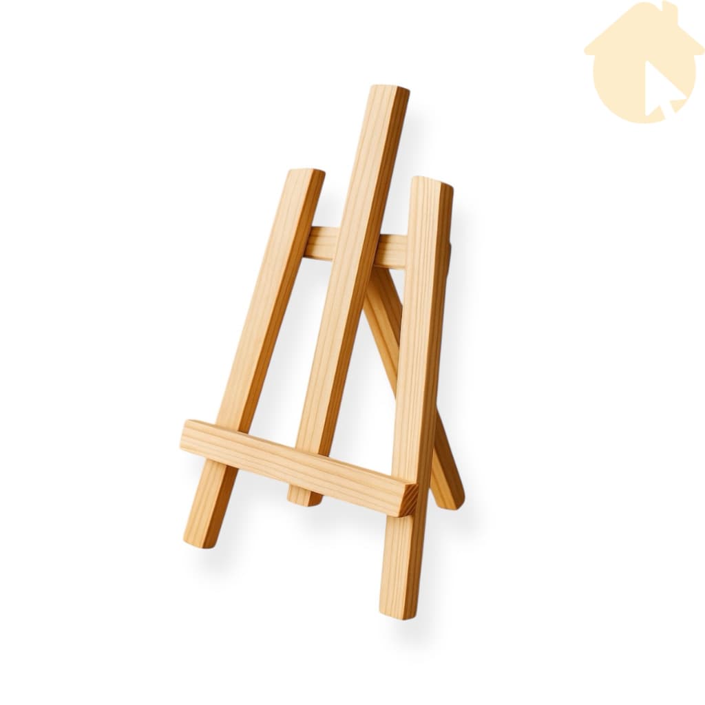 Mini Cavalete Madeira Pinus Suporte Ajustável Para Pintura Desenho Arte