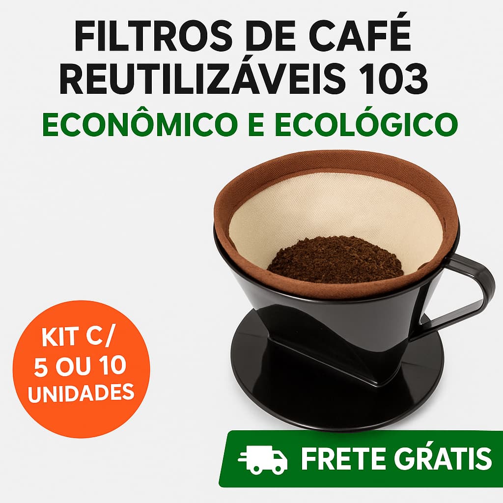 Filtro Coador de Café Reutilizável 103 – Coadores Permanentes