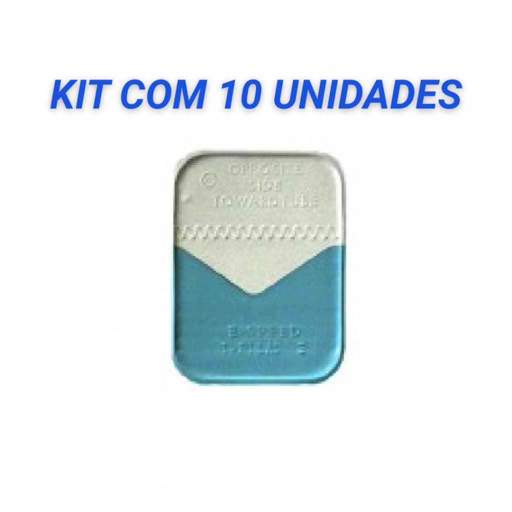 Filme Radiográfico E-Speed Adulto Kodak Carestream com 10 Películas avulsas