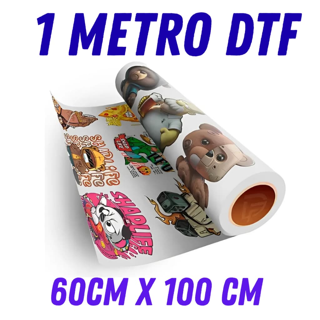 DTF TÊXTIL Impressão Alta Qualidade i3200 1 metro 60cm x 100cm Envio seu arquivo pronto Envio Imediato